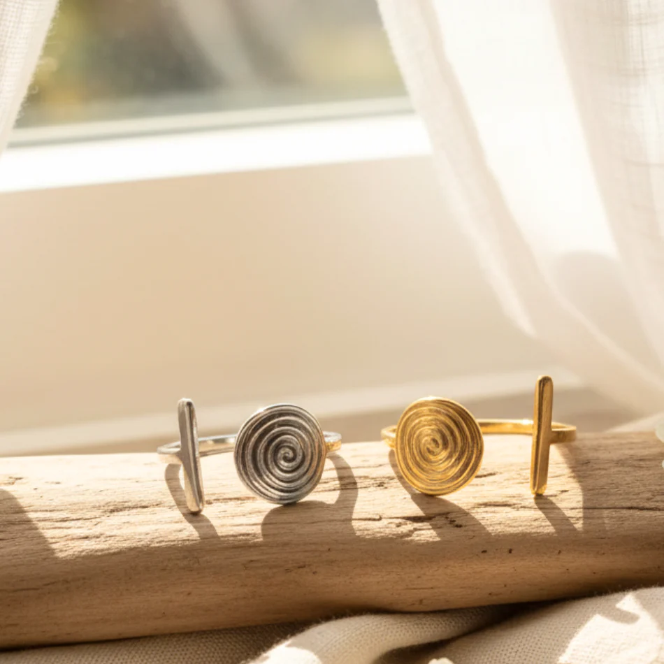 Bague Spirale Ajustable Élégante