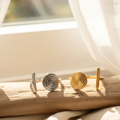 Bague Spirale Ajustable Élégante