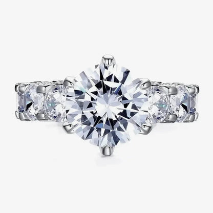 Bague Double Halo Lumineuse