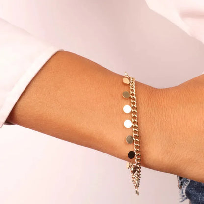 Bracelet Paillettes Entrelacées