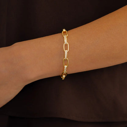 Bracelet Paperclip Luna