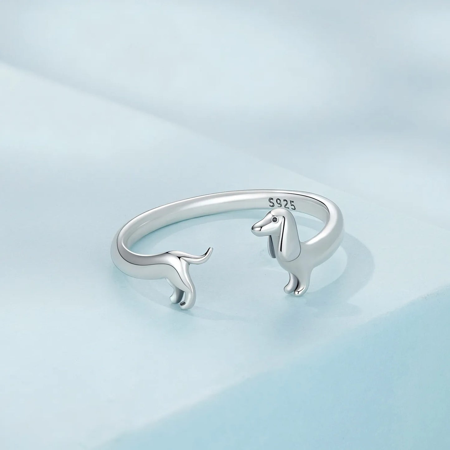 Bague délicate pour teckel