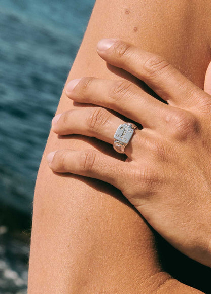 Bague inscription Tu Come Me