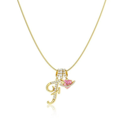 Collier Initiales Trois Rangées Personnalisé
