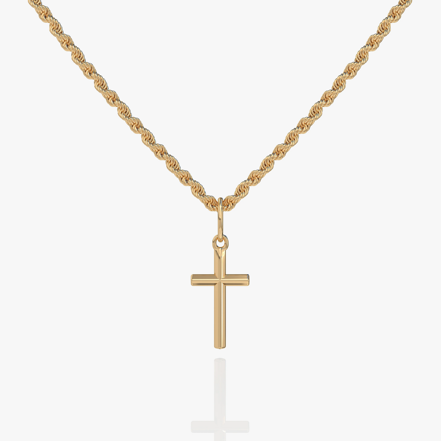 Pendentif Croix en Or et Argent