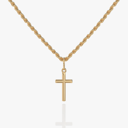 Pendentif Croix en Or et Argent