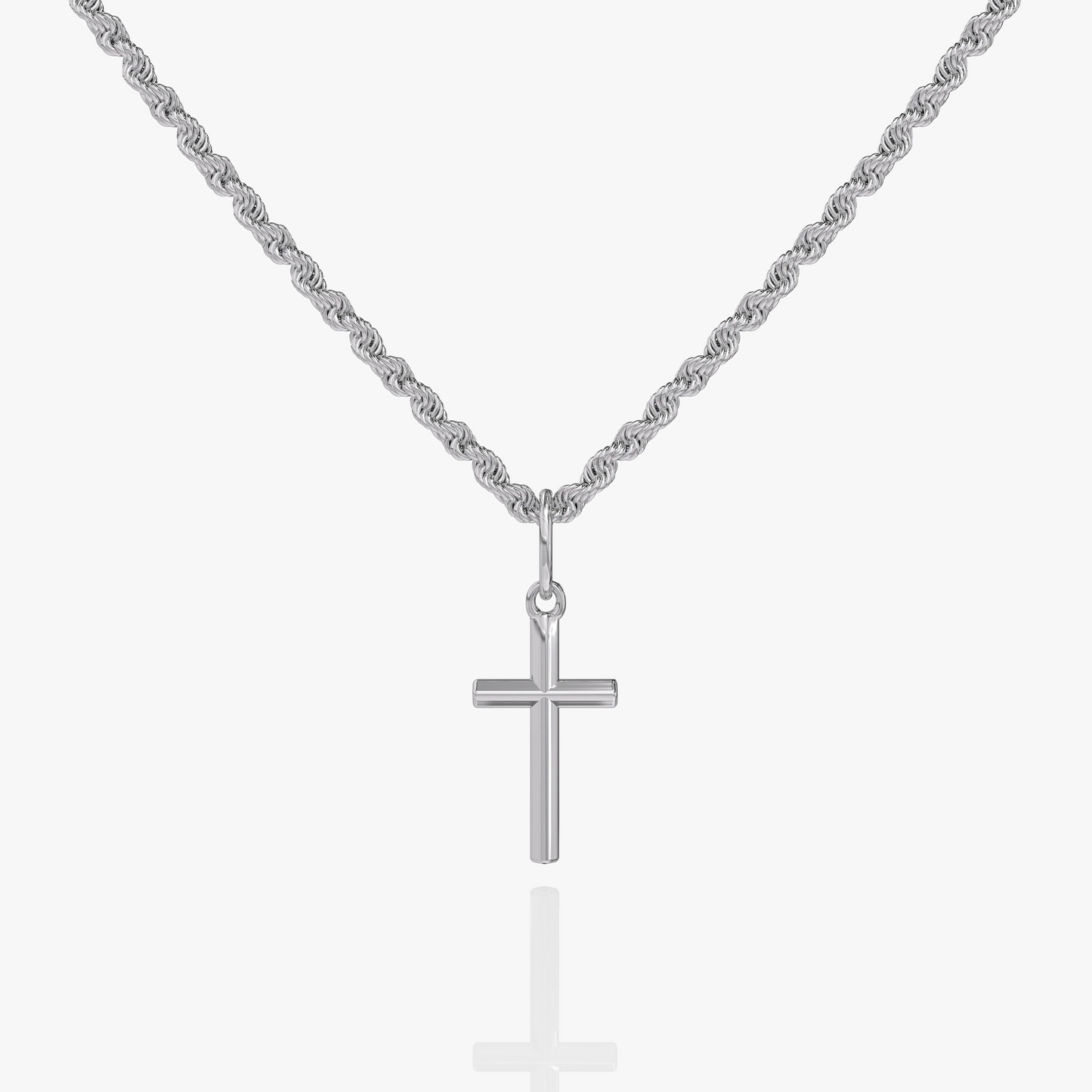 Pendentif Croix en Or et Argent