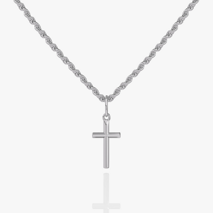 Pendentif Croix en Or et Argent