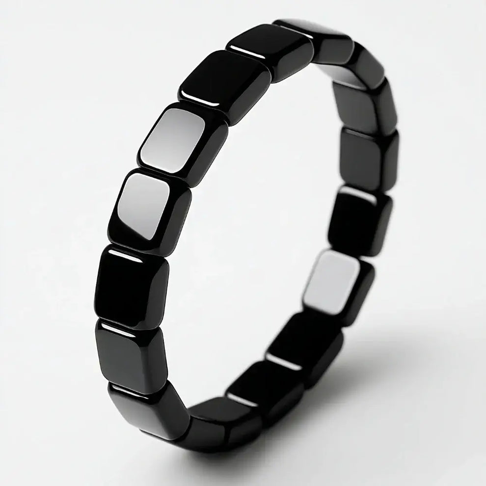 Bracelet en hématite polie