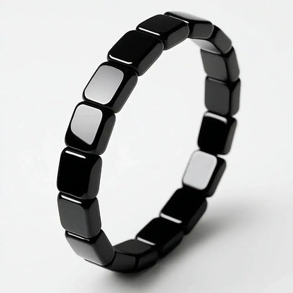 Bracelet en hématite polie