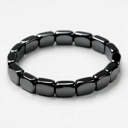 Bracelet en hématite polie