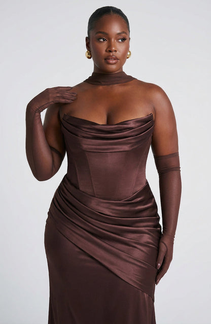 Robe Maxi Frankie - Marron Prune