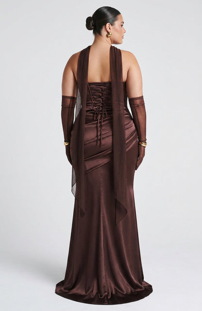 Robe Maxi Frankie - Marron Prune
