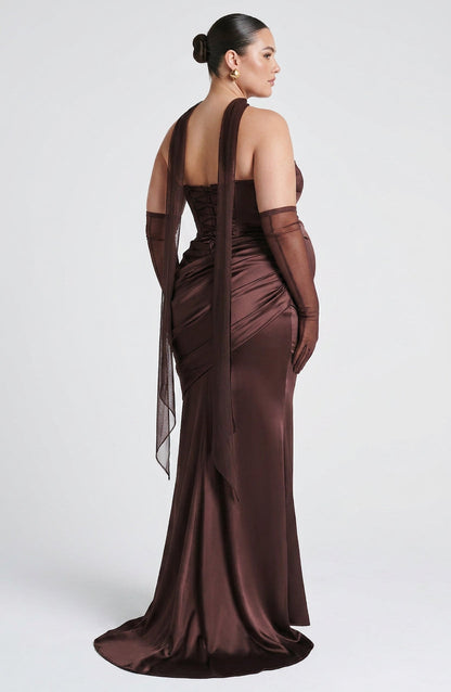 Robe Maxi Frankie - Marron Prune