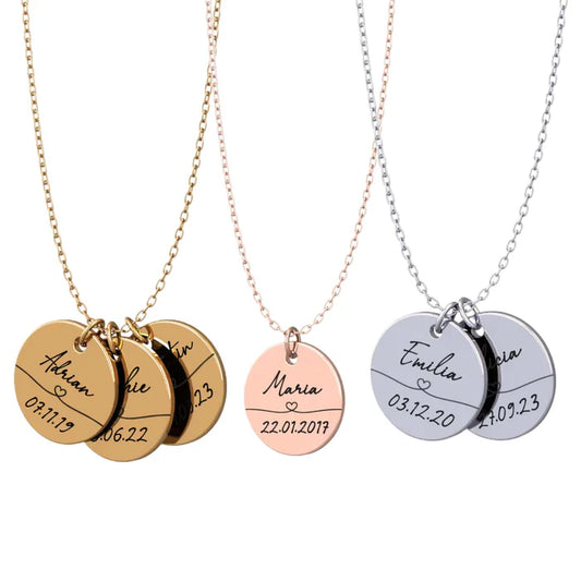 Collier Personnalisé avec Prénom et Date