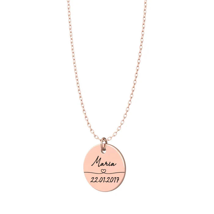 Collier Personnalisé avec Prénom et Date