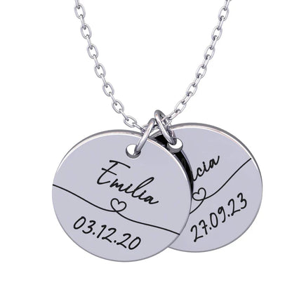 Collier Personnalisé avec Prénom et Date