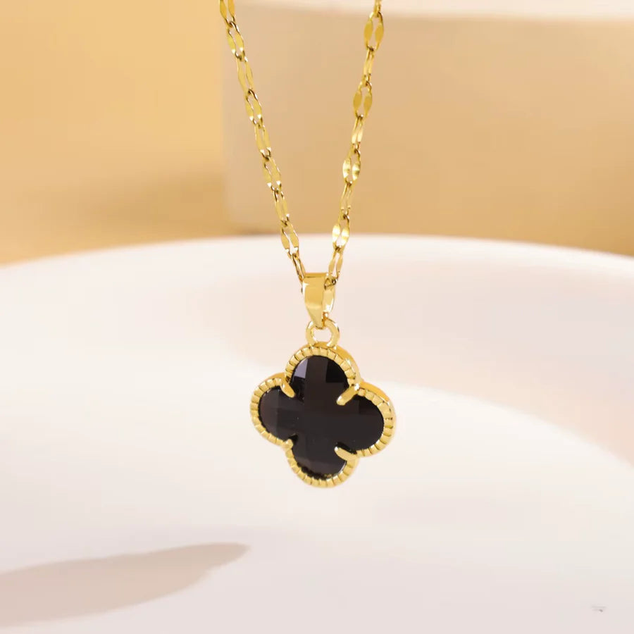 Collier Trèfle Réversible Lumineux
