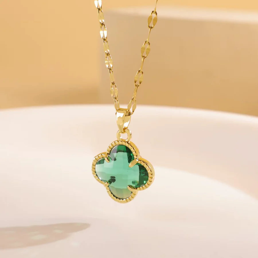 Collier Trèfle Réversible Lumineux