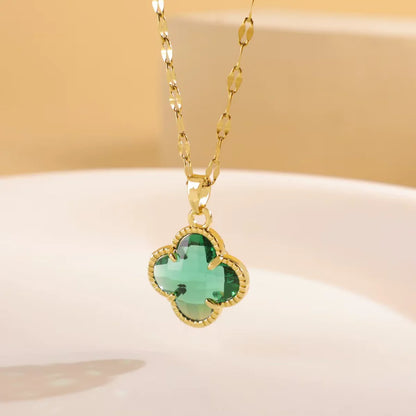 Collier Trèfle Réversible Lumineux