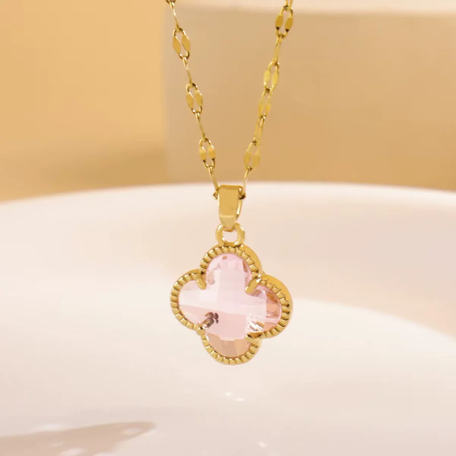Collier Trèfle Réversible Lumineux