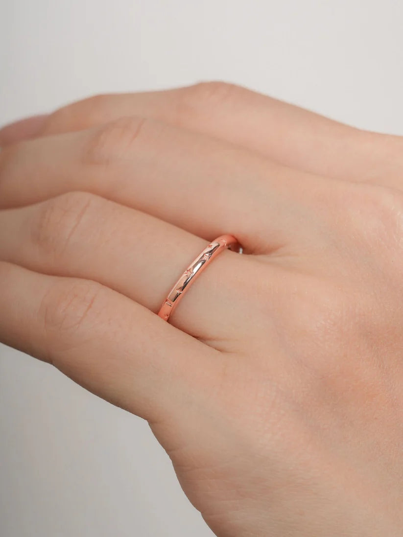 Snowfall Moissanite Eternity Ring