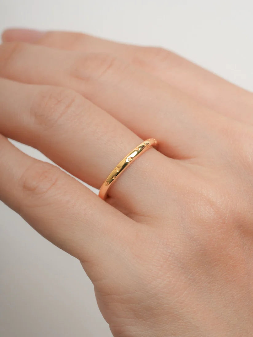 Snowfall Moissanite Eternity Ring