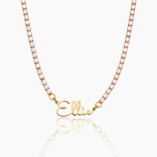Collier Tennis Signature Personnalisé
