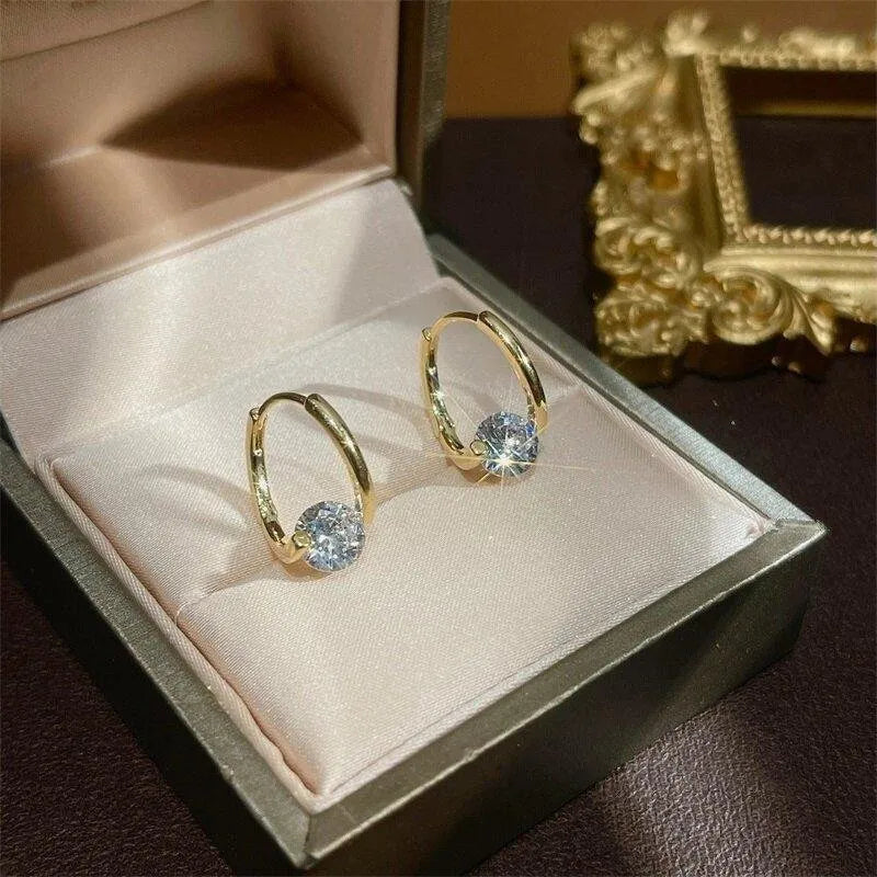 Boucles d'oreilles en zircone cubique