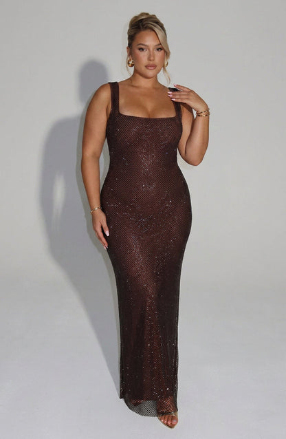 Robe Maxi Sigrid - Marron Prune