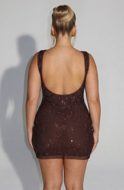 Robe Mini Nadya - Marron Prune