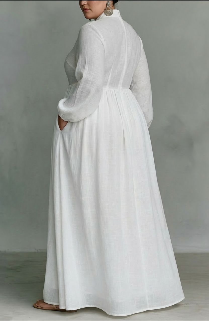 Cordelia | Robe Maxi à Boutons Flottants