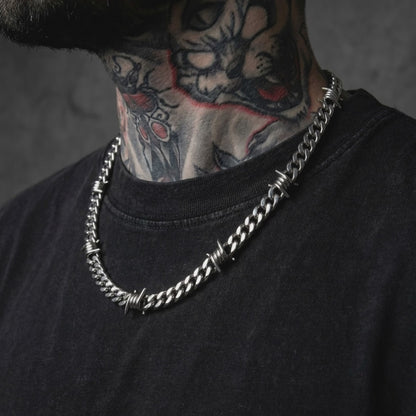 Collier Cubaine Hiphop Barbelés