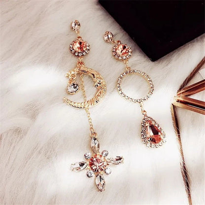 Boucles Goutte Baroque Cristal