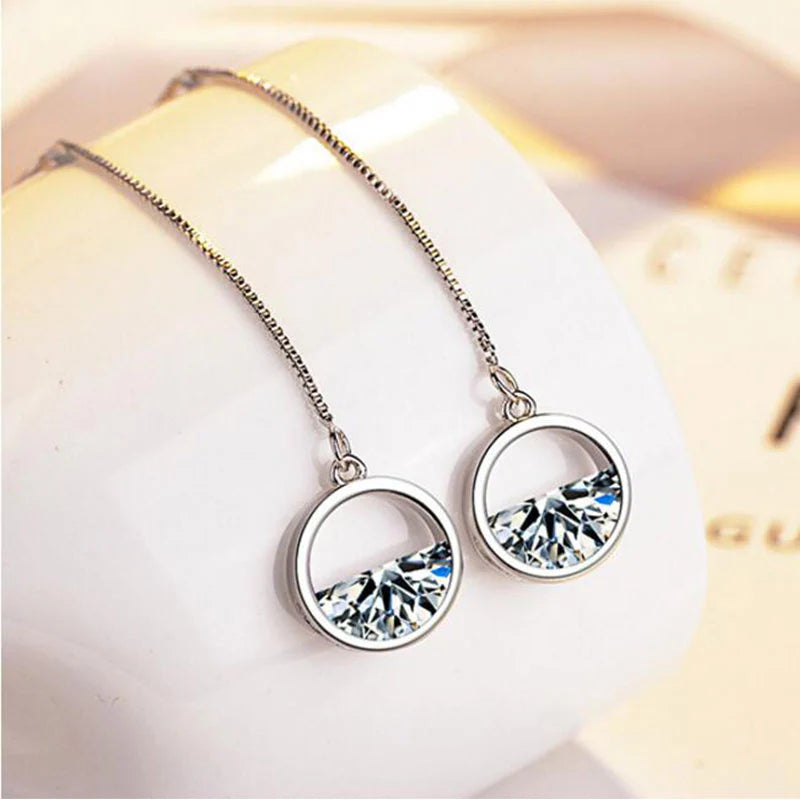 Boucles Zircon Lumière Délicate