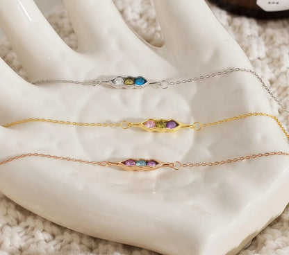 Bracelet Trio Pierres Délicates