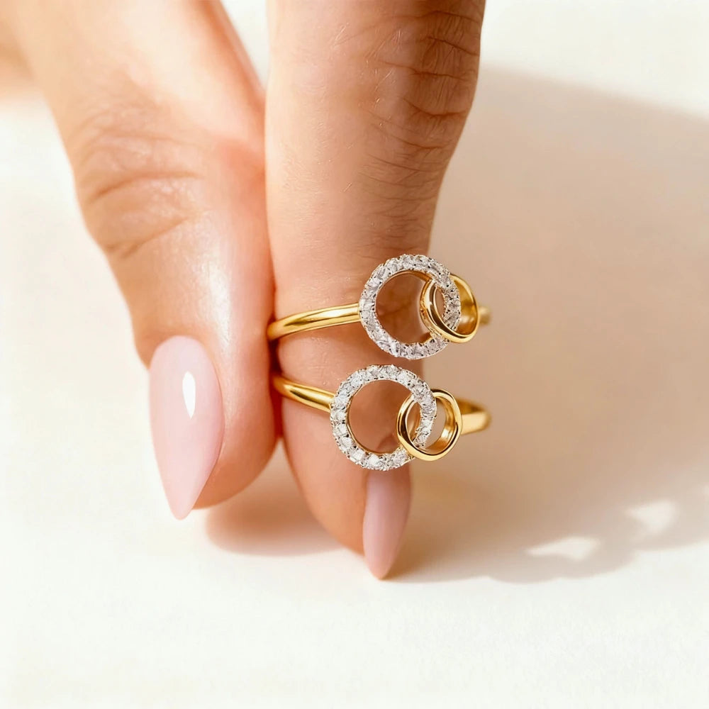 Bague Anneaux Entrelacés
