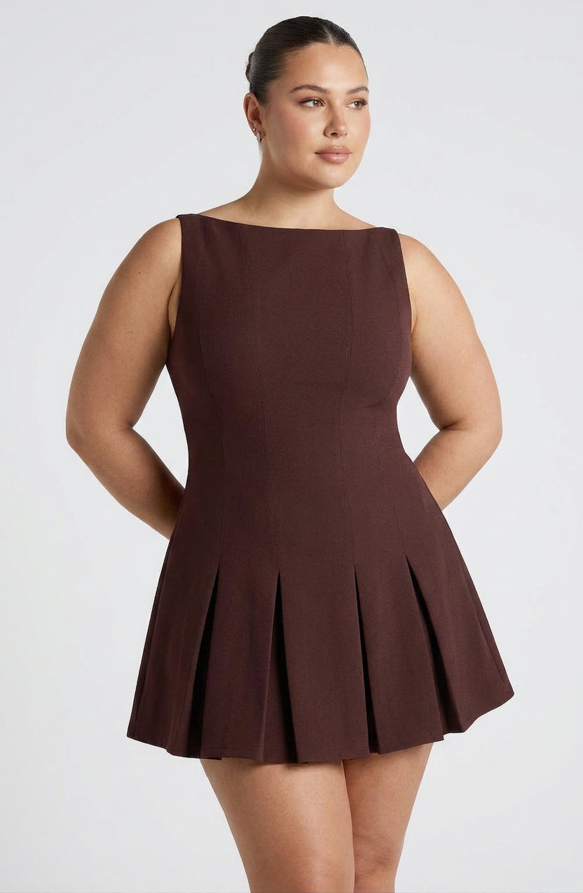 Robe Mini Romy - Marron Prune
