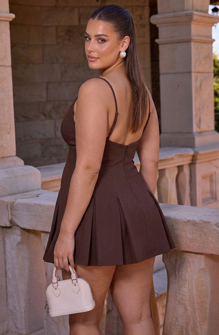 Robe Mini Romy - Marron Prune