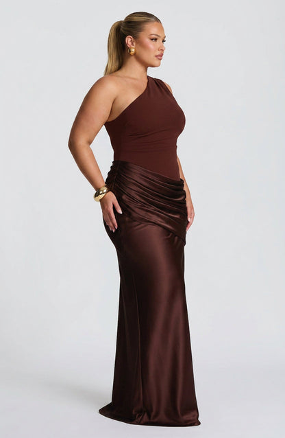 Robe Maxi Yara - Marron Prune