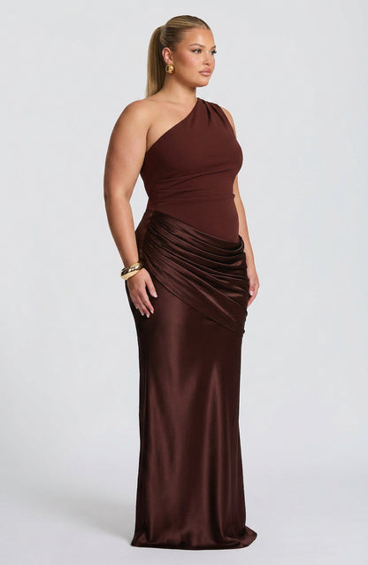 Robe Maxi Yara - Marron Prune