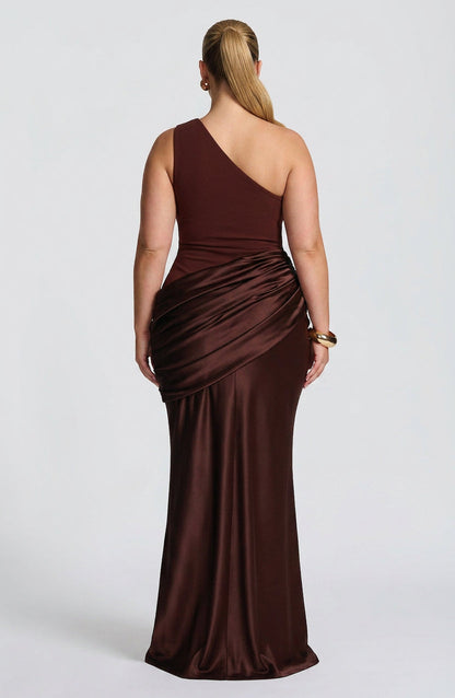 Robe Maxi Yara - Marron Prune