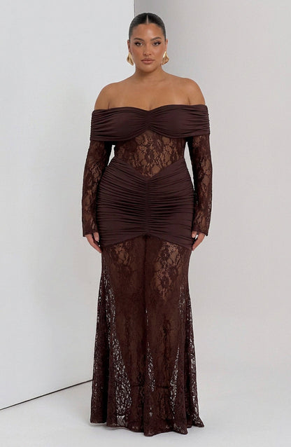 Robe Maxi Mali - Marron Prune