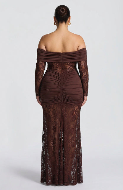 Robe Maxi Mali - Marron Prune