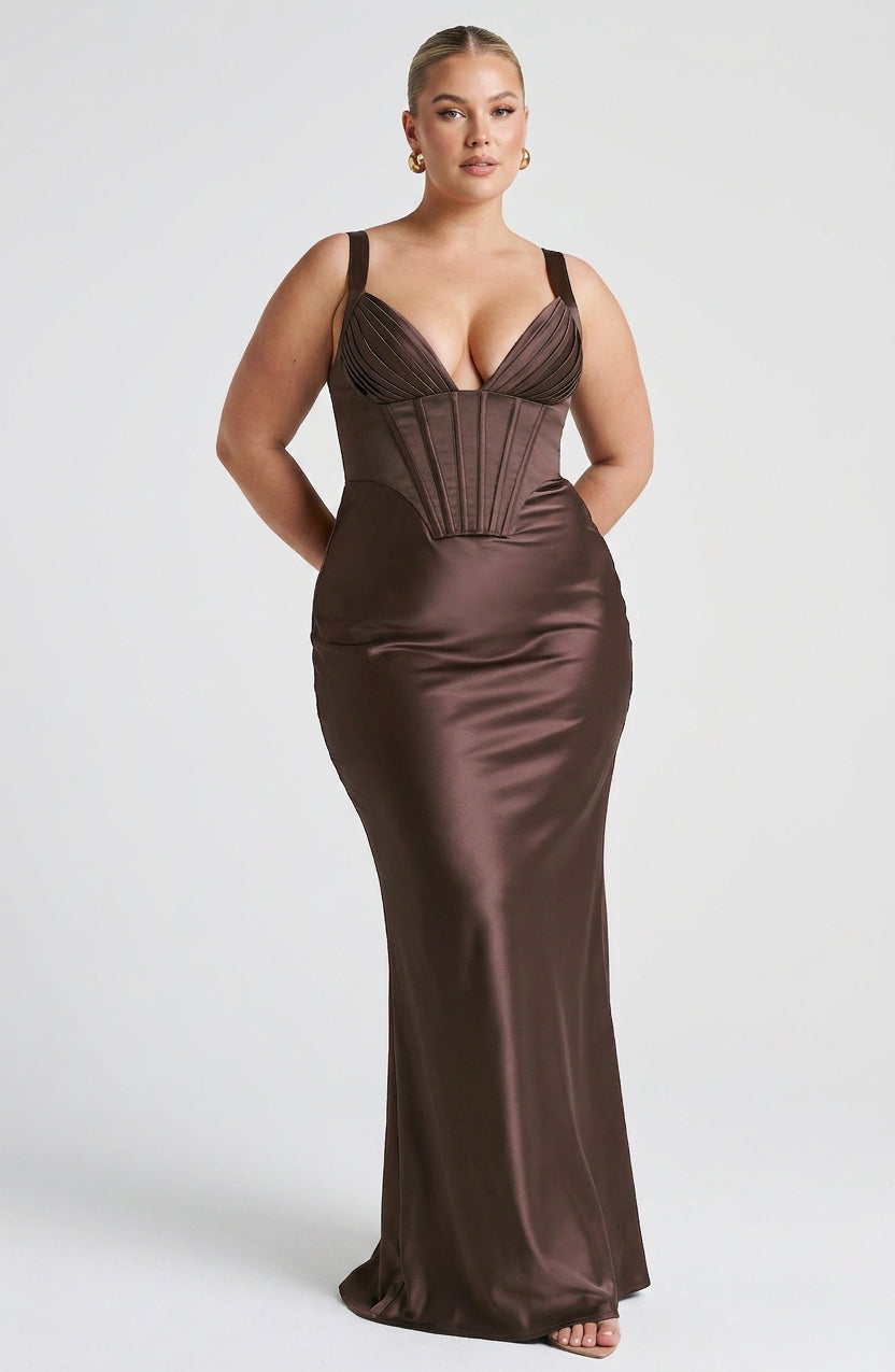 Robe Maxi Briar - Marron Prune