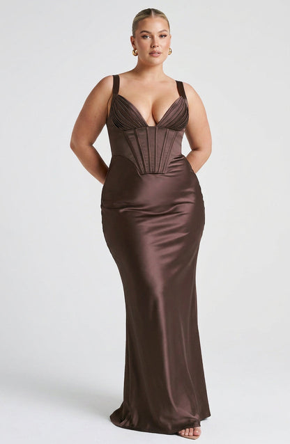 Robe Maxi Briar - Marron Prune