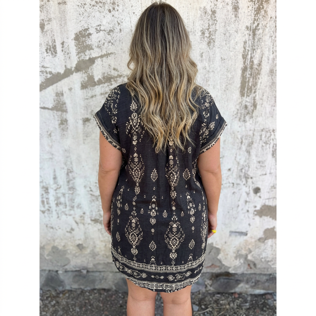 Lottie | Robe Boho en Coton-Lin