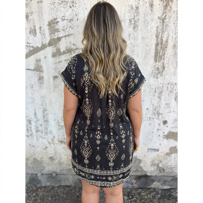 Lottie | Robe Boho en Coton-Lin