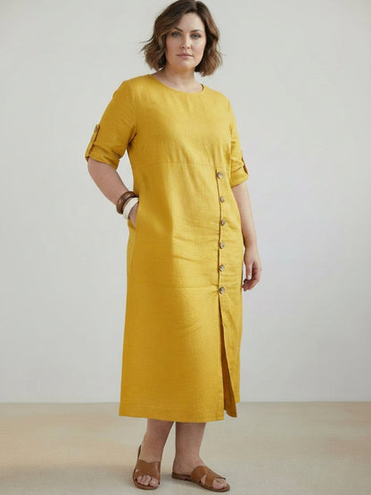 Esmé - Robe en Lin Élégante