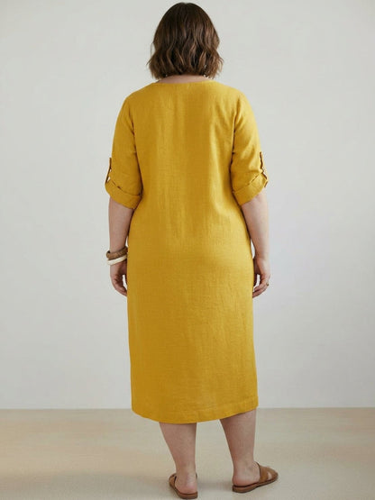 Esmé - Robe en Lin Élégante